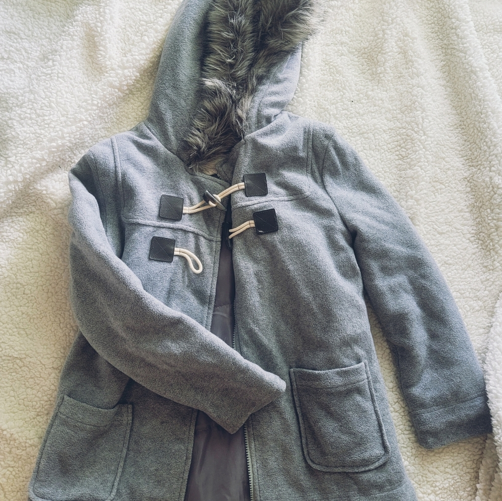 Girls old navy fur coat